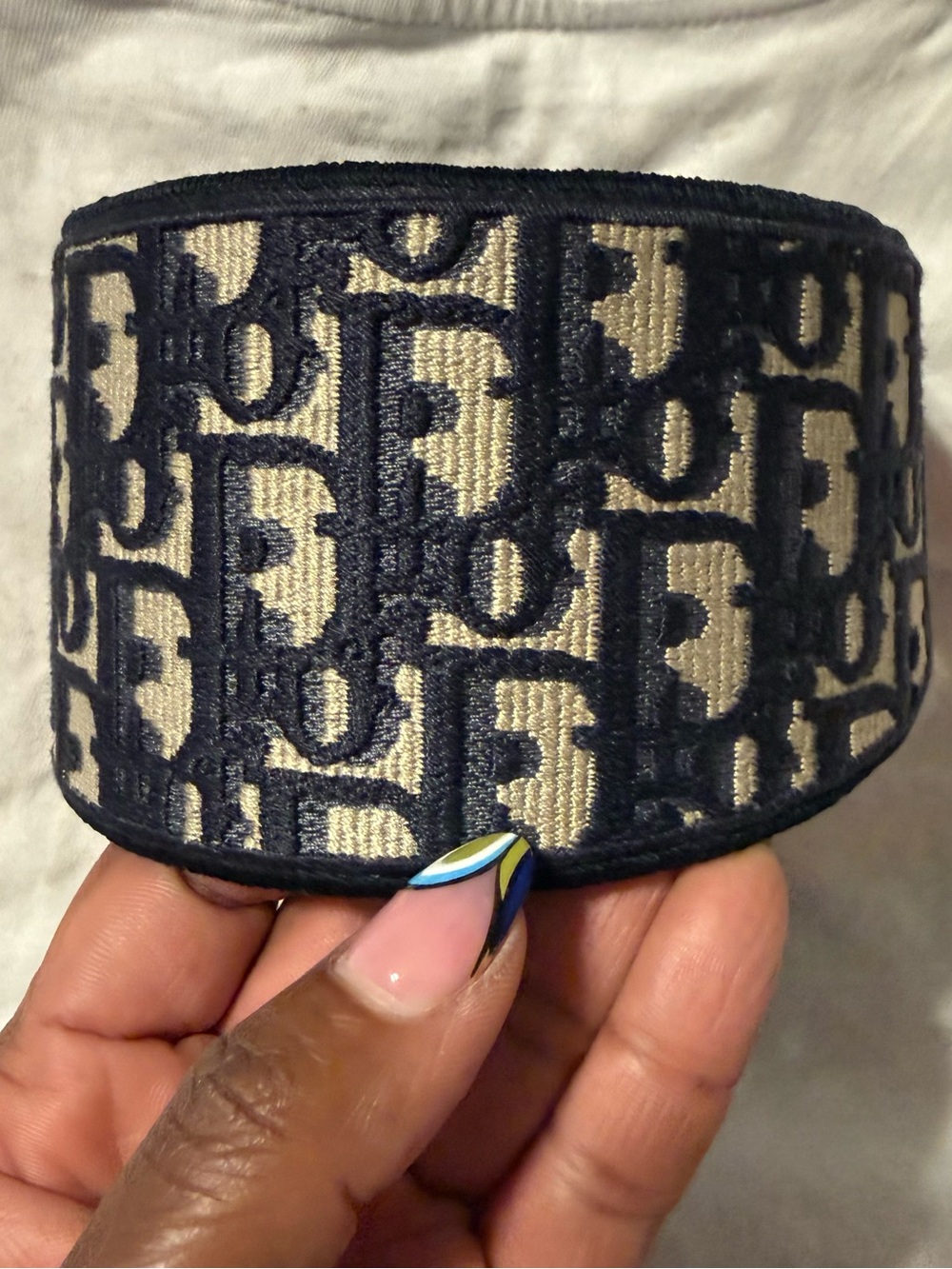 ❌❌❌SOLD❌❌❌Dior Oblique Navy Headband - Picture 3 of 11